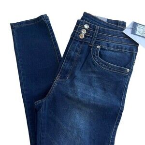 DANESI JEANS Women's Butt Lifter Technology Size 13‎ High Rise Blue Skinny Jeans
